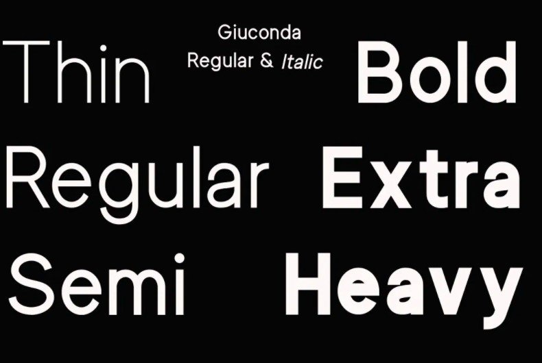 Giuconda Font Family View