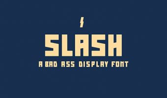 Slash Display Font