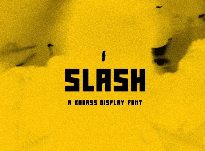 Slash Display Font View