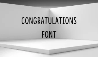 Congratulations Font