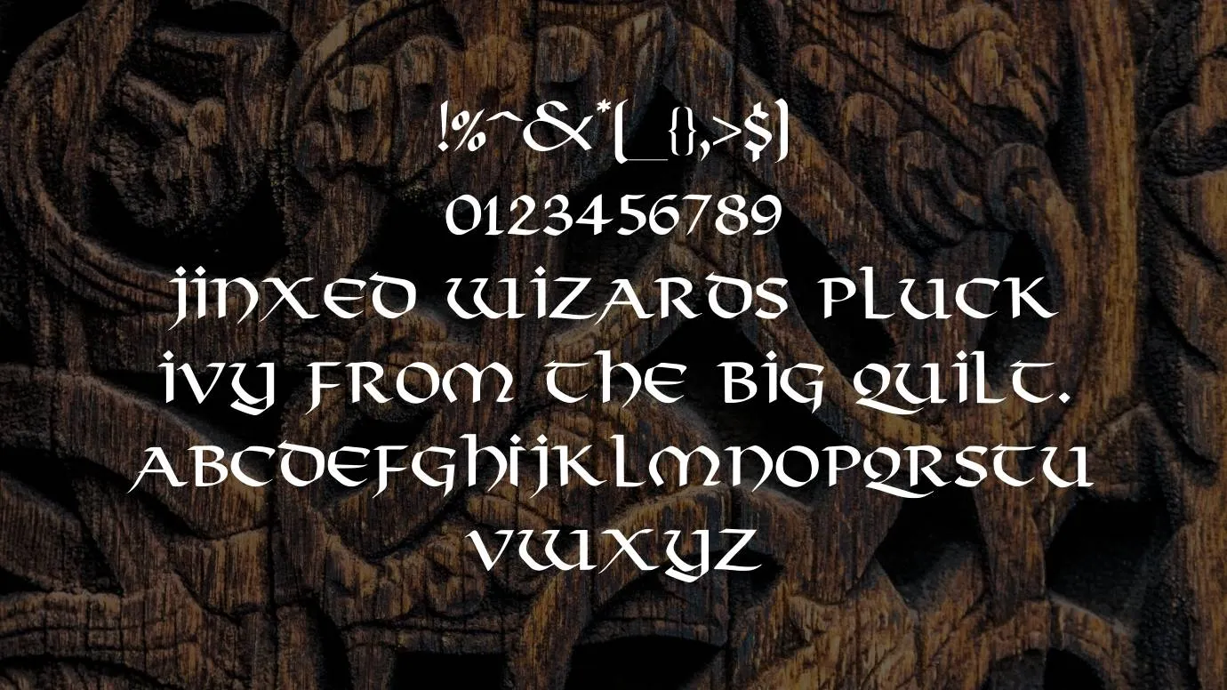 View of Viking Font