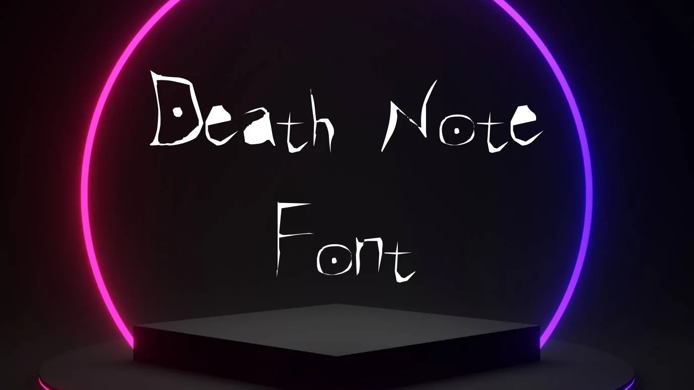 death note font photoshop download