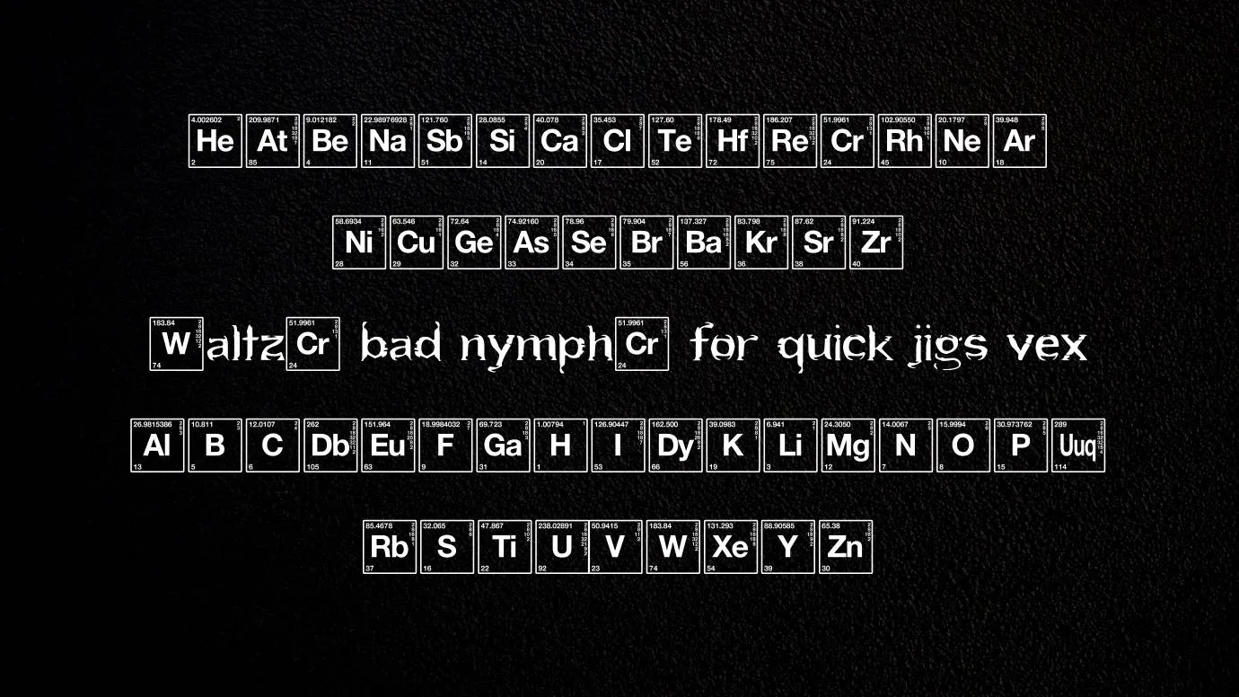 View of Heart Breaking Bad Font