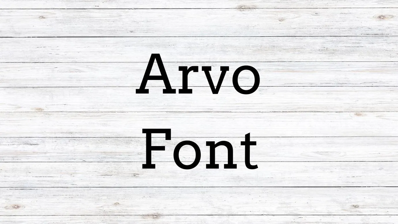 Arvo Font Free Download