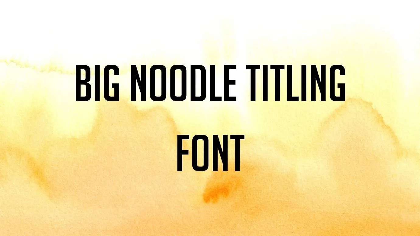 big noodle titling photoshop download