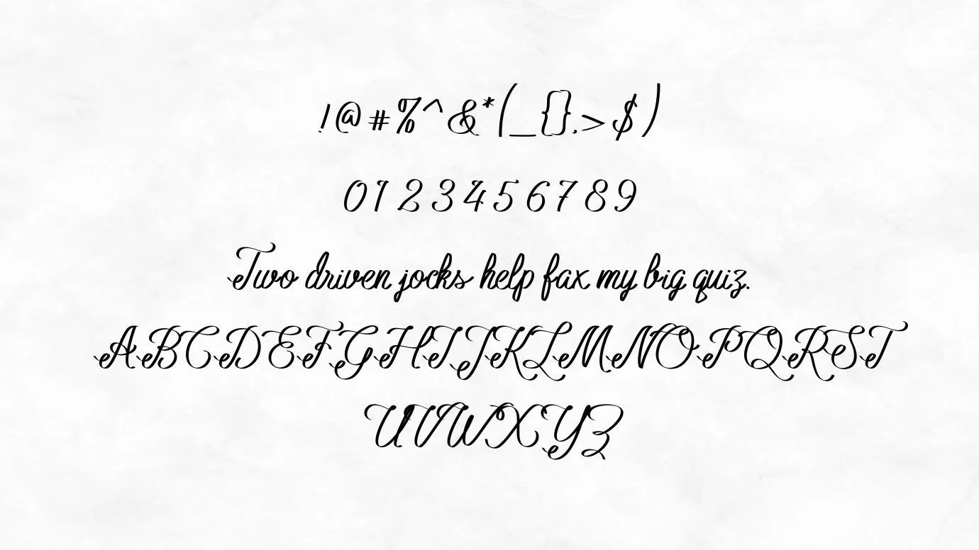 View of Cinderella Font