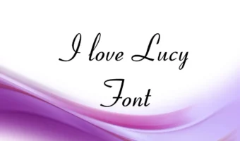 I Love Lucy Font 