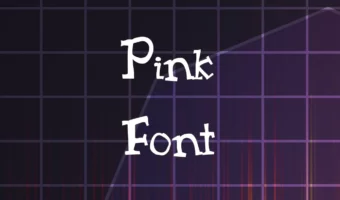 Pink Font