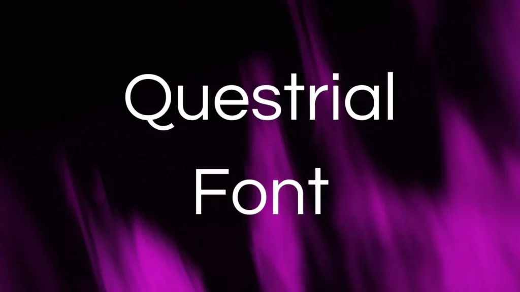 Questrial Font