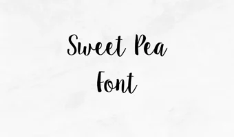 Sweet Pea Font