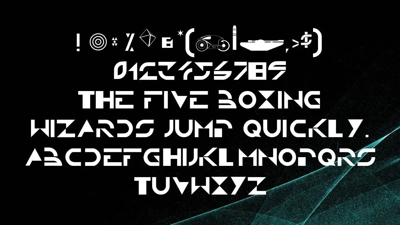 View of Tron Font