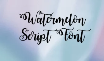Watermelon Script Font