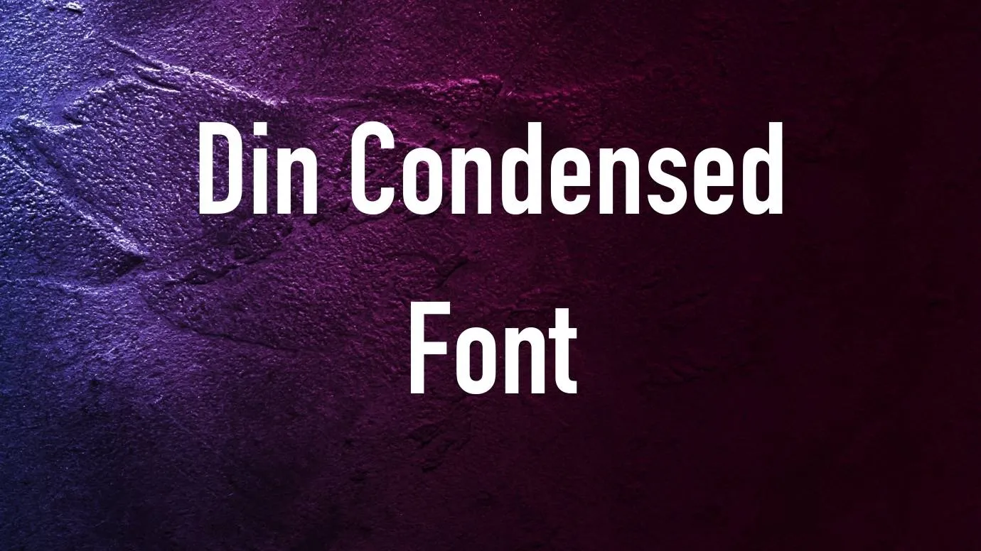 din condensed photoshop download free