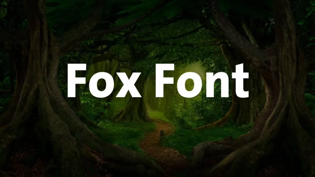 fox font