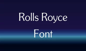 Roll Royce Font