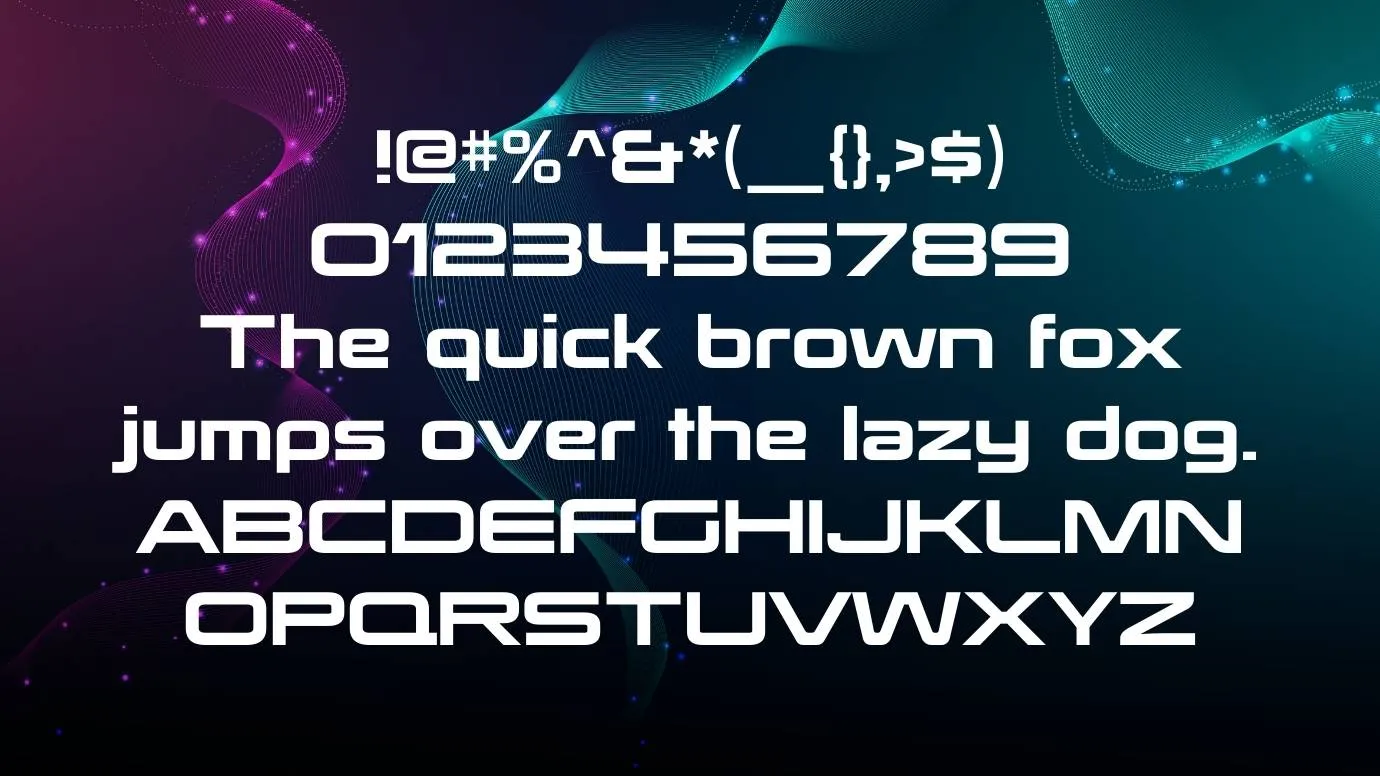 View of Mass Effect Font