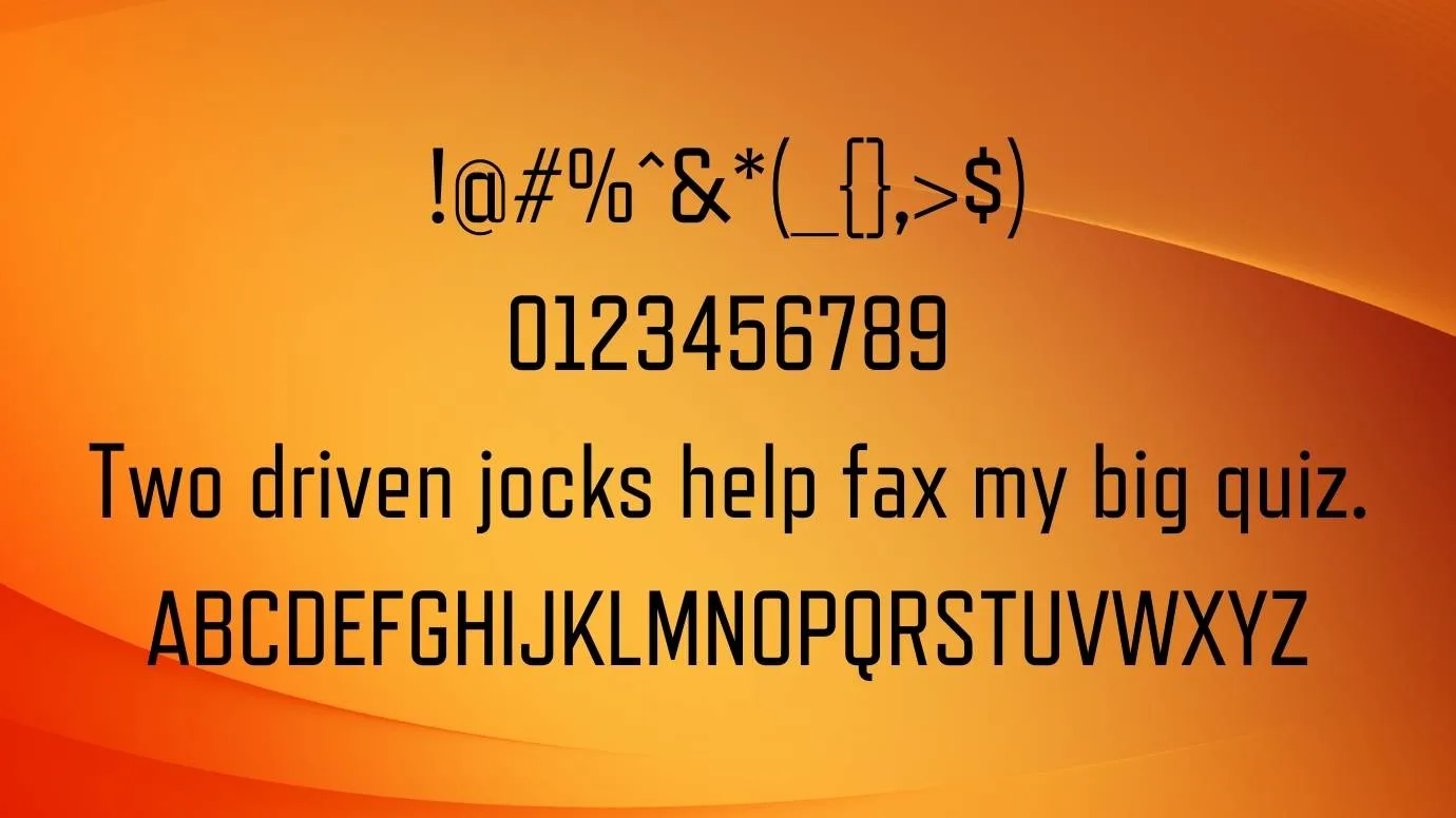 View of Refrigerator Deluxe Font
