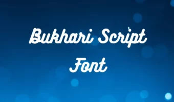 Bukhari Script Font