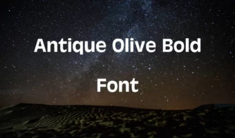 Antique Olive Font