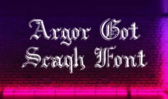 Argor got Scaqh Font
