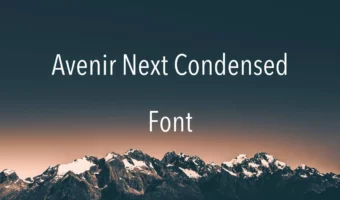 Avenir Next Condensed Font