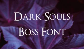 Dark Souls Boss Font