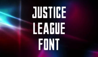 justice league font