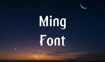 Ming Font