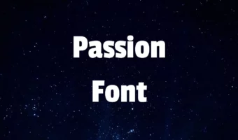Passion Font