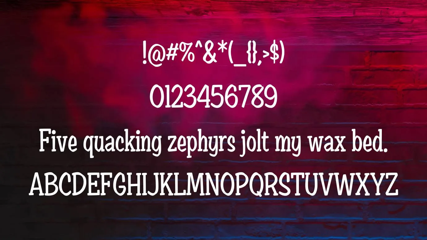 View of Ed Brush Font