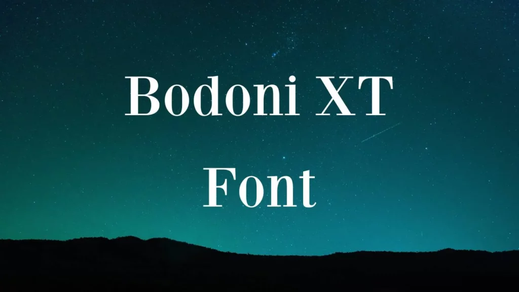Bodoni XT Font