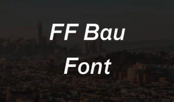 FF Bau Font