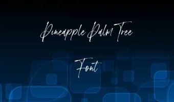Pineapple Palm Tree Font