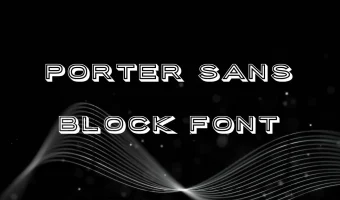 Porter Sans Block Font