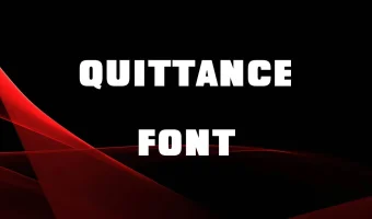 Quittance Font