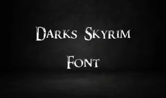 View of Darks Skyrim Font