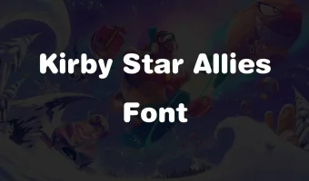 Kirby Star Allies Font