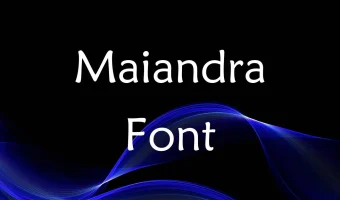 Maiandra Font