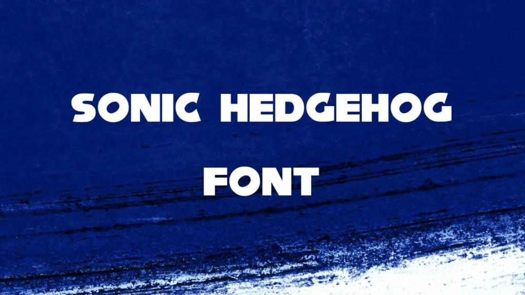 Sonic Hedgehog Font