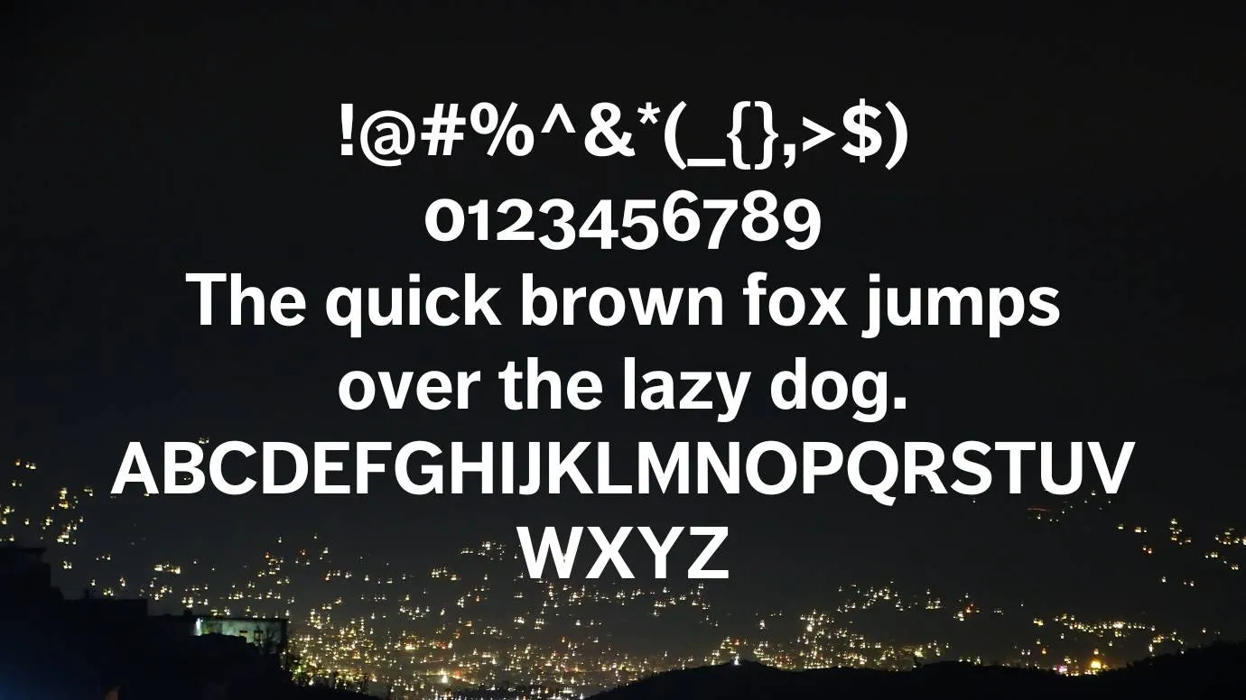 View of FF Dagny Font
