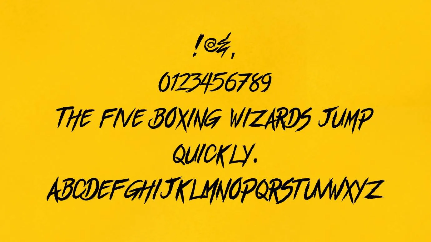 View of Street Fighter Font