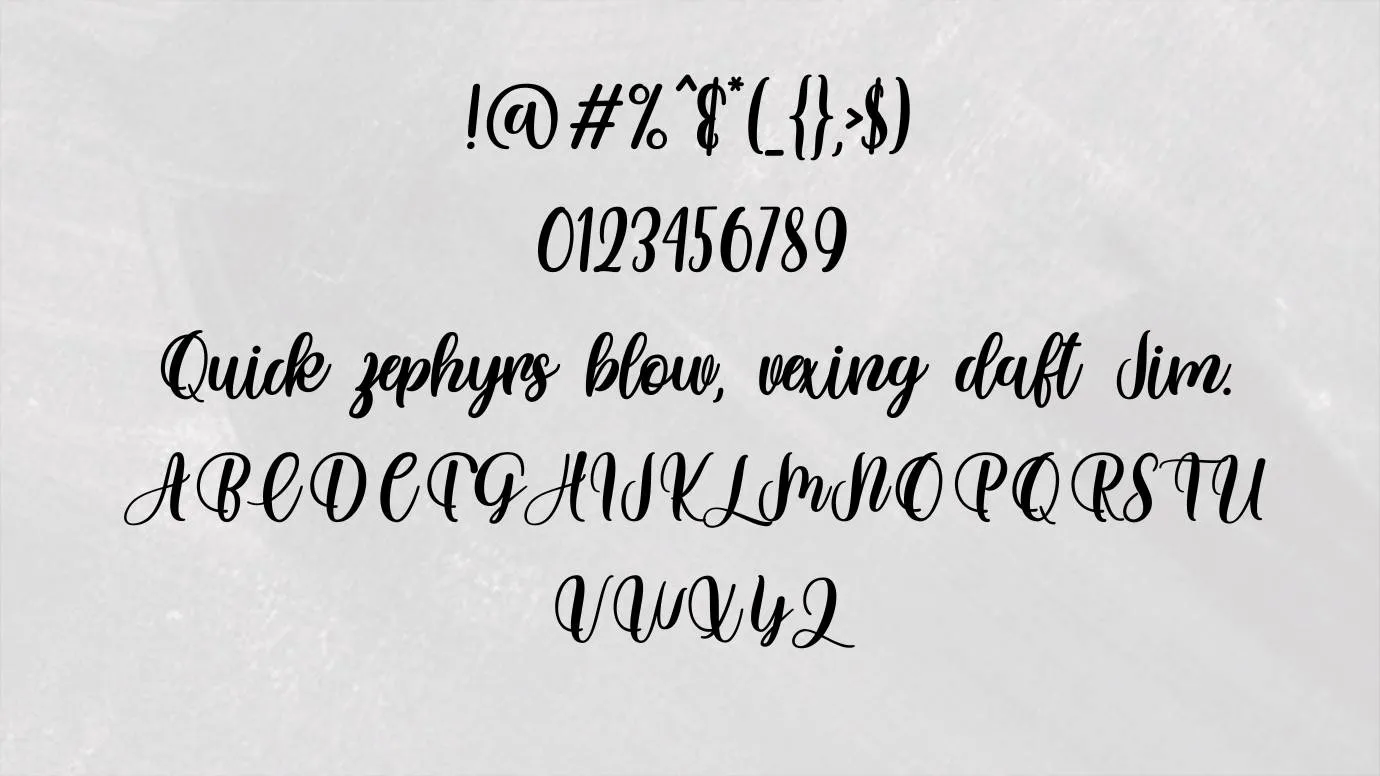 View of Tails mermaid Font