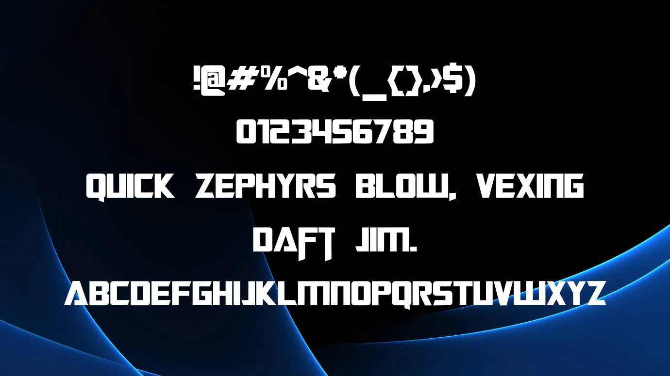 View of Transformers Movie Font