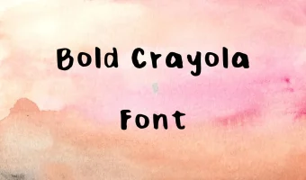 Bold crayola Font