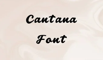 Cantana Font