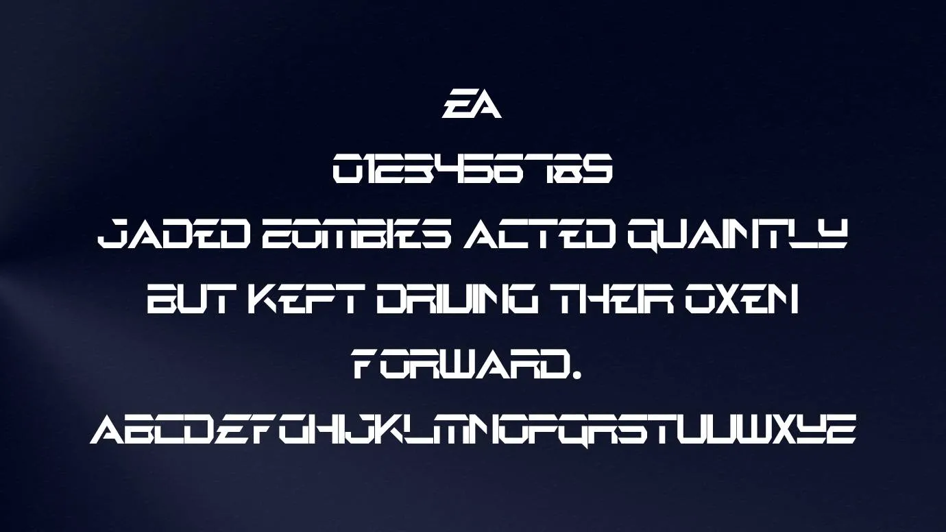 View of EA Logo Font