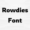 Rowdies Font