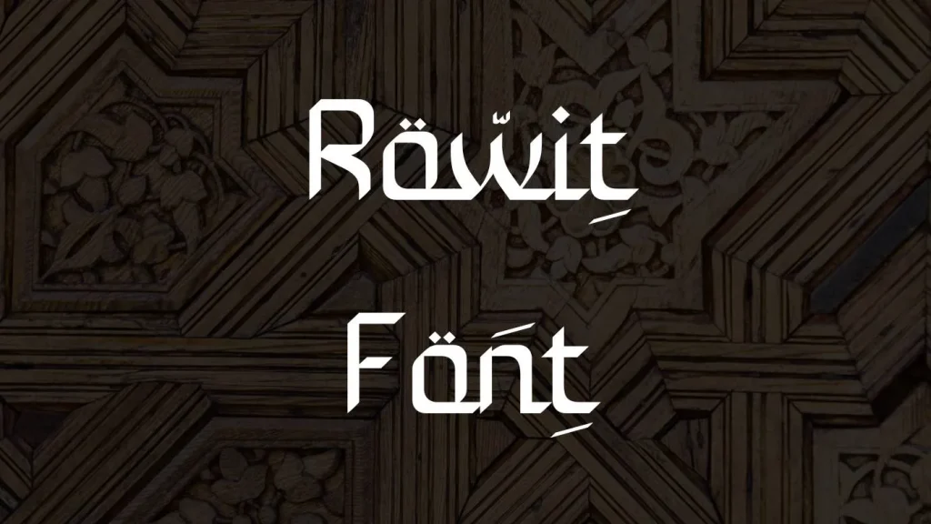Rowit Font