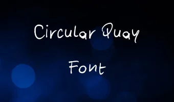 Circular Quay Font