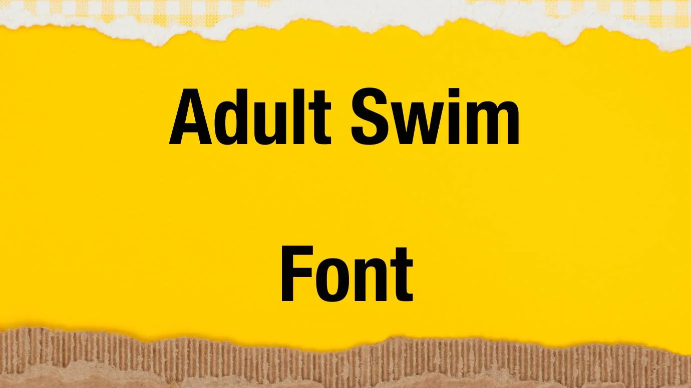 Adult Swim Font Free Download